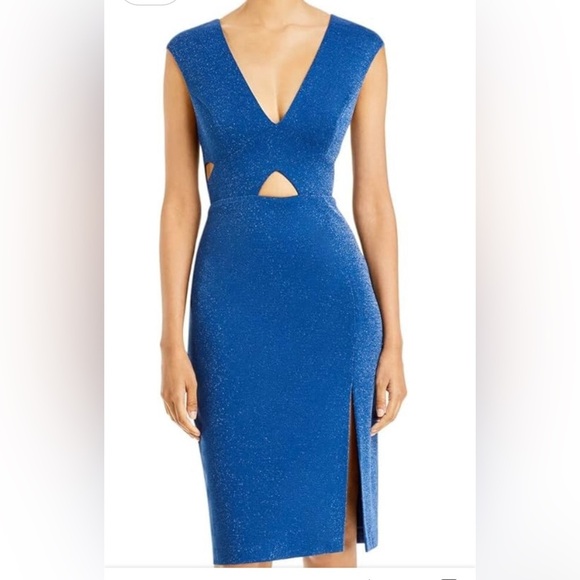 Aidan Mattox blue sparkle dress Size 8 NWT - Picture 9 of 11